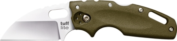 Picture of Cold Steel Tuff Lite 2.50" Folding Clip Point Plain AUS-8A SS Blade/OD Green Griv-Ex Handle Includes Pocket Clip CS20LTG