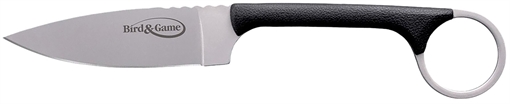 Picture of Cold Steel Bird & Game, Fixed Blade Knife, AUS 8A/Stainless, Plain, Drop Point, Secure-Ex Neck Sheath With Bead Chain Lanyard, 3.5", Polymer CS-20A