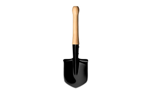 Picture of Cold Steel Spetsnaz Shovel, Special Forces, Tool, Black, Shovel, Medium Carbon Steel, Natural Wood Handle CS-92SF