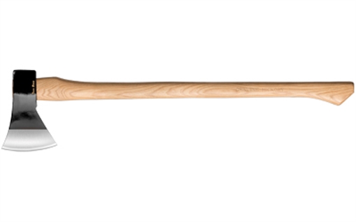 Picture of Cold Steel Trail Boss, Axe, Black and Silver, Plain Edge, 1055 Carbon, 27" Natural Wood Handle CS-90TA CS90TA