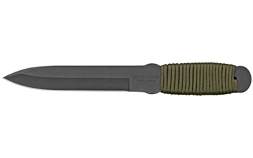 Picture of Cold Steel True Flight Thrower 6.75" Fixed Spear Point Plain Black 1055 Carbon Steel Blade/Paracord Wrap OD Handle 80TFTC