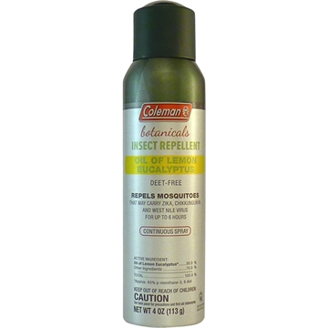 Picture of Coleman Coleman Botanicals Insect Repellent Lemon Eucalyptus 4oz - Continuous Spray 7734