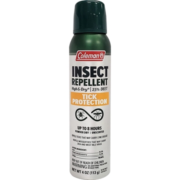 Picture of Coleman Coleman High and Dry Insect Repellent 4oz - 25% Deet w/ Tick Protection 7517