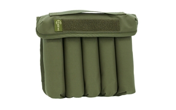 Picture of Cole-TAC Can Caddy, Standard Size, 500 Denier Nylon, 9.25"x10.5"x2.5", Ranger Green, 5 Slots for Suppressor Storage CD105