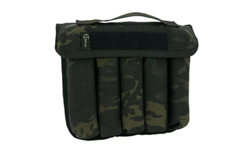 Picture of Cole-TAC Can Caddy, Standard Size, 500 Denier Nylon, 9.25"x10.5"x2.5", Multicam Black, 5 Slots for Suppressor Storage CD106