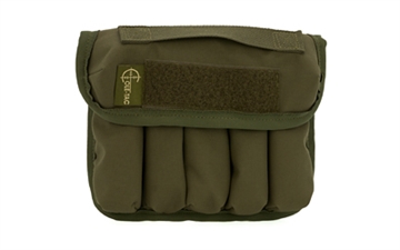 Picture of Cole-TAC Can Caddy, Mini, 500 Denier Nylon, 6.5"x7.5"x2.0" , Ranger Green, 5 Slots for Suppressor Storage CD205