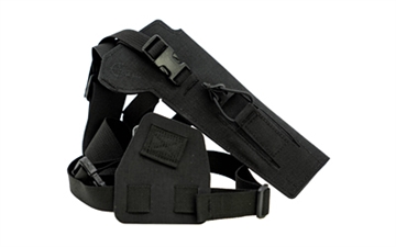 Picture of Cole-TAC Varmint Wrangler, Chest Holster, Fits Most 22LR Suppressor Host (Ruger MK Series/M&P22/Buckmark/TX22) with Suppressors Attached, Matte Finish, Black VW101