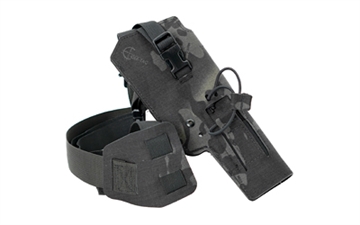 Picture of Cole-TAC Varmint Wrangler, Chest Holster, Fits Most 22LR Suppressor Host (Ruger MK Series/M&P22/Buckmark/TX22) with Suppressors Attached and Weapon Mounted Light, MultiCam Black VW115