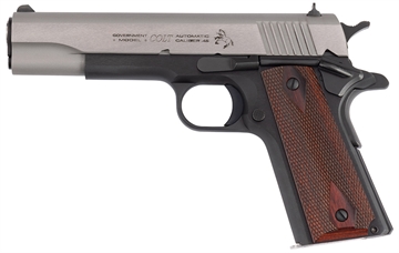 Picture of Colt's Manufacturing 1911C, Government Model, Semi-automatic, Metal Frame Pistol, Full Size, 45ACP, 5" National Match Barrel, Blued Frame, Stainless Steel Slide, Manual Safety, Diamond Checkered Rosewood Grips, 7 Rounds, 1 Magazine O1911C-TT-E O1911CTTE