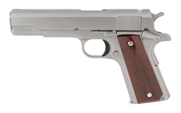 Picture of Colt's Manufacturing Government Model, 1911 Classic, Semi-automatic, Metal Frame Pistol, Full Size, 45ACP, 5" Barrel, Steel Construction, Stainless Finish, 7 Rounds, 1 Magazine, Comes With No Sights O1911C-SS O1911CSSZ