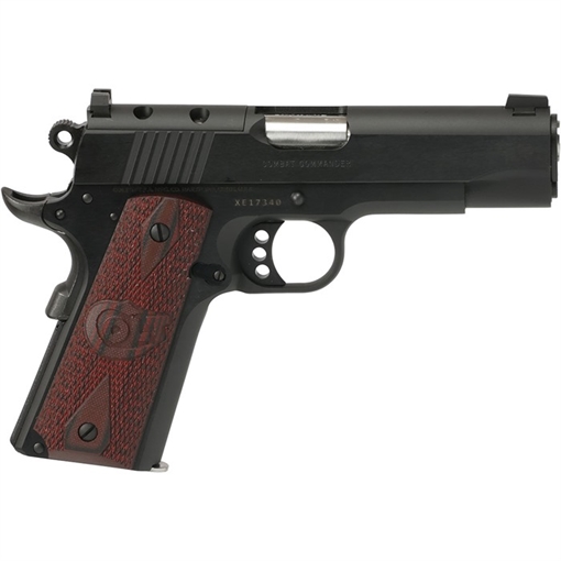 Picture of Colt Optic Ready Combat Commander Handgun .38 Super 9rd Magazine 4.25" Black with G10 Black Cherry Grips O4943XE-OR