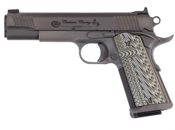 Picture of Colt Colt 1911 Custom Carry Pistol 9mm 5 in. Stainless / Smoke DLC 9 rd. O1082CS