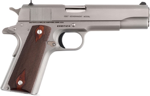 Picture of Colt Classic Series Government Model Handgun 9mm Luger 8rd Magazines 5" Stainless Steel O1911C-SS9 O1911CSS9