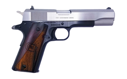 Picture of Colt's Manufacturing 1911C, TALO, Semi-automatic, 1911, Full Size, 38 Super, 5" Barrel, Black Frame, Silver Slide, Steel Construction, Wood Grips, 9 Rounds, 1 Magazine O1911C-38-JAL-HG