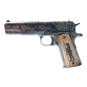 Picture of Colt 250 Years of Freedom 1911 Gov't Model Handgun .45 ACP 7rd Magazine 5" Barrel Case Hardened Limited 1/50 O1911C-Z 1MODCCH250