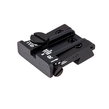 Picture of L.P.A. Sights COLT 70/80/90 BLACK SERRATED ADJUSTABLE REAR SIGHT TPU40MK07