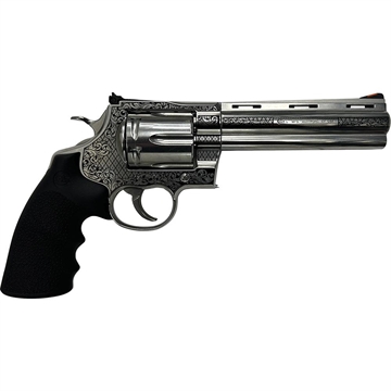 Picture of Colt Anaconda "Filigree Frame and Barrel" Handgun .44 Mag 6rd Capacity 6" Barrel Silver with Black Grip ANACONDA-SP6RTS MODFB
