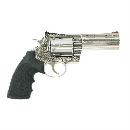 Picture of Colt Anaconda "Filigree Frame and Barrel" Handgun .44 Rem Mag 6rd Capacity 4.25" Barrel Stainless Frame ANACONDA-SP4RTS MODFB