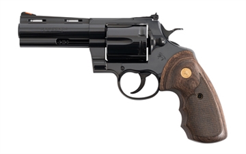 Picture of Colt Anaconda Revolver 44 Mag 4.25 in. Polished Blue w/ Walnut Grip 6 rd. ANACONDA-BP4WTS 098289005502