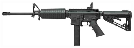 Picture of Colt Mfg M4 Carbine 9mm Luger 32+1 16.10" Barrel, Black Rec/Barrel, A2 Flash Hider, Black 4 Position Collapsible Stock, Black Polymer Grip AR6951