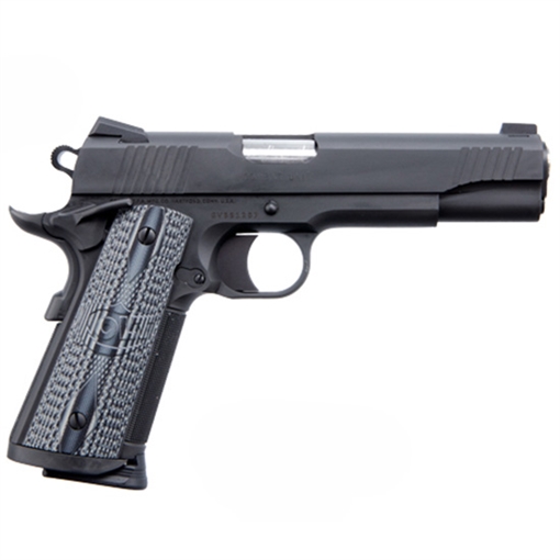 Picture of Colt's Manufacturing Combat Unit Government, 1911, Semi-automatic, Metal Frame Pistol, Full Size, 45ACP, 5" Barrel, Matte Finish, Steel Construction, G10, Adjustable Sights, 8 Rounds, 1 Magazine O1080CCU