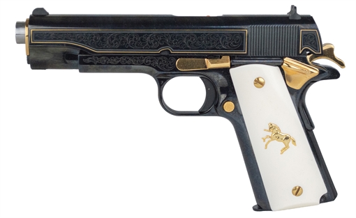 Picture of COLT CLASSIC 1911 45ACP POLISHED GOLD ENGRAVED O1911CLASSIC