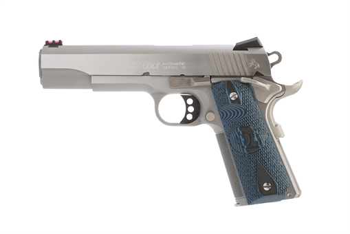 Picture of Colt's Manufacturing Competition Pistol 1911, Semi-automatic, Single Action Only, 38 Super, 5" Barrel, Blued Finish, G10 Grips, 9 Rounds, 1 Magazine O1073CCP