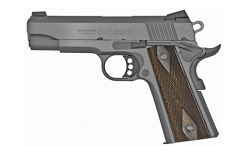 Picture of Colt's Manufacturing Custom Carry, 1911, Semi-automatic, Metal Frame Pistol, Commander Size, 45ACP, 4.25" Barrel, Steel, Smoked Gray, G10 Grips, 8 Rounds, 1 Magazine, Series 80 Firing System O4040CS