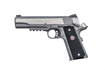 Picture of Colt Mfg Delta Elite 10mm Auto 8+1 5" Steel Barrel, Stainless Steel Serrated Slide & Frame w/Picatinny Rail, Black Polymer w/Delta Medallions Grips, Ambidextrous O2020RG