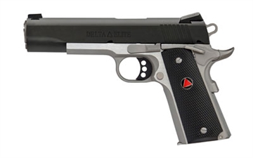 Picture of Colt's Manufacturing Delta Elite, 1911, Semi-automatic, Metal Frame Pistol, Full Size, 10MM, 5" Barrel, Steel, Two-Tone Finish, Composite Grips with Delta Medallions, Novak White Dot Sights, 8 Rounds, 1 Magazine, Upswept Beavertail Grip Safety O2020XE-TT O2020XETT
