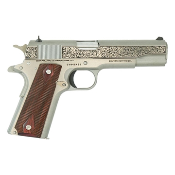 Picture of Colt Government Model "Filigree Frame and Barrel" Handgun .45 ACP 7rd Magazine 5" Barrel Stainless Frame O1911C-SS-Z MODFB