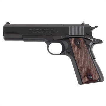 Picture of Colt Mfg Government Series 70 45 ACP 7+1 5" Black National Match Barrel, Blued Serrated Steel Slide & Frame w/Beavertail, Rosewood Grip, Ambidextrous O1970A1CS