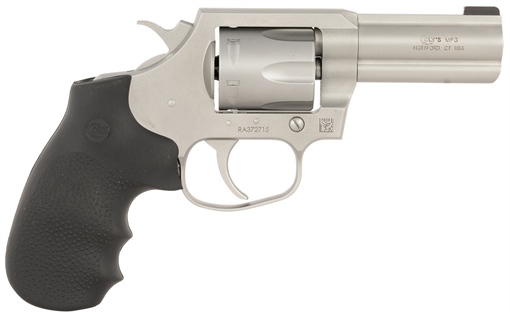 Picture of Colt Mfg King Cobra Small 357 Mag 6 Shot 3" Matte Stainless Steel Barrel, Cylinder Frame, Black Hogue Overmolded Grips, Exposed Hammer KCOBRASM3BB