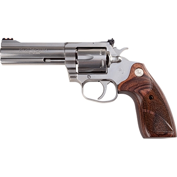 Picture of Colt's Manufacturing King Cobra Target, Revolver, 357 Magnum, 4.25" Barrel, Steel, Stainless Finish, Altamont Wood Grips, 6 Rounds KCOBRA-SB4TS KCOBRASB4TS