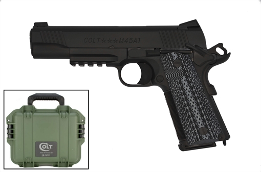 Picture of COLT GOVERNMENT CQB 45ACP 8-SHOT BLACK DLC NOVAK SIGHTS O1070CQBB O1070CQB-B