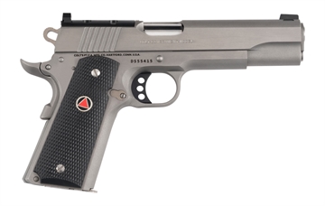 Picture of Colt Mfg O2020XEOR 1911  Government 10mm Auto 8+1 5" Polished Stainless Steel Optic Ready/Serrated Slide & Frame w/Beavertail, Black Polymer w/Delta Medallions Grip