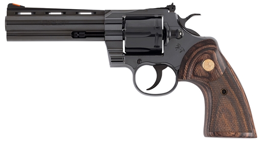 Picture of COLT PYTHON 357MAG 5 BLUED WOOD GOLD GRIP ZPYTHONBP5WTS