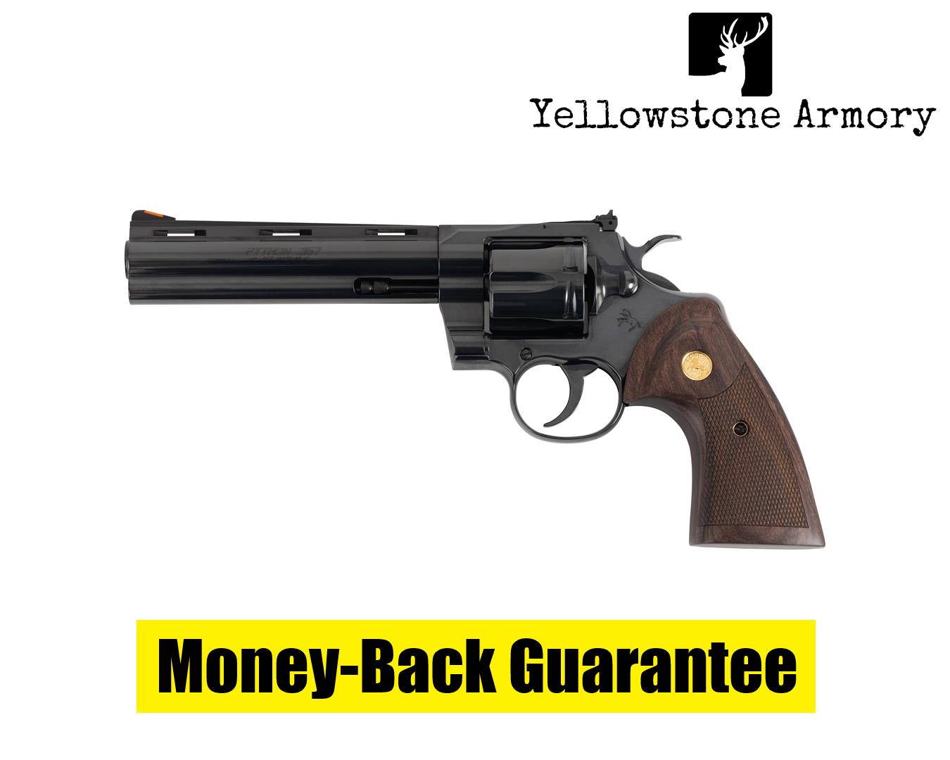 COLT PYTHON 357MAG 6 BLUED WOOD GRIP BLEM ZPYTHONBP6WTS - Revolvers at ...