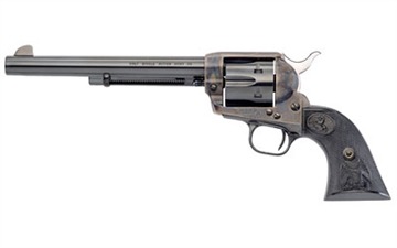 Picture of Colt's Manufacturing Single Action Army, Revolver, 45LC, 7.5" Barrel, Steel, Color Case Hardened Finish, Blued Barrel & Cylinder, Black Composite Eagle Grips, Fixed Sights, 6 Rounds P1870