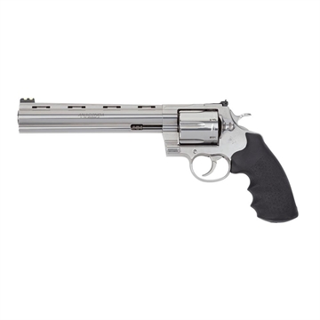 Picture of Colt's Manufacturing Anaconda, Target, Revolver, 44 Magnum, 8" Barrel, Stainless Steel Finish, Hogue Rubber Grip, Adjustable Rear Sight, Green Fiber Optic Front Sight, 6 Rounds ANACONDA-SP8RFT