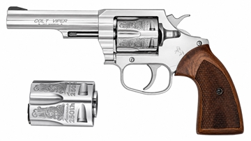 Picture of COLT VIPER 357 MAG 250TH SCROLL 4.25IN BARREL SS 6RD VIPER-SP4WRR-250TH CAMFOUR EXCLUSIVE VIPER-SP4WRR-250TH