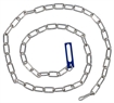 Picture of Combined Systems Model 7178 Belly Chain 78 With Martin Link 7178