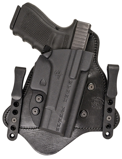 Picture of Comp-Tac MTAC IWB Black Kydex/Leather Belt Clip Fits Springfield XDS Fits 3.30" Barrel Right Hand C225SF196RBSN
