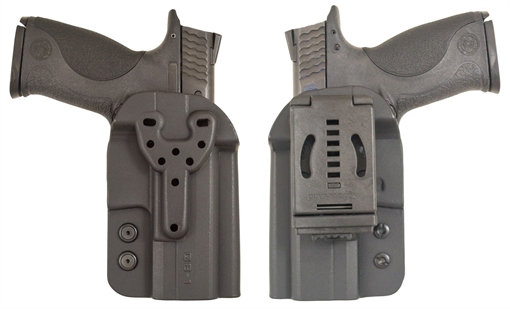Picture of COMP-TAC QB OWB KYDEX SIZE 1 GLOCK 9/40/357 WALTHER PPQ RH BLACK C57300000NQ1N