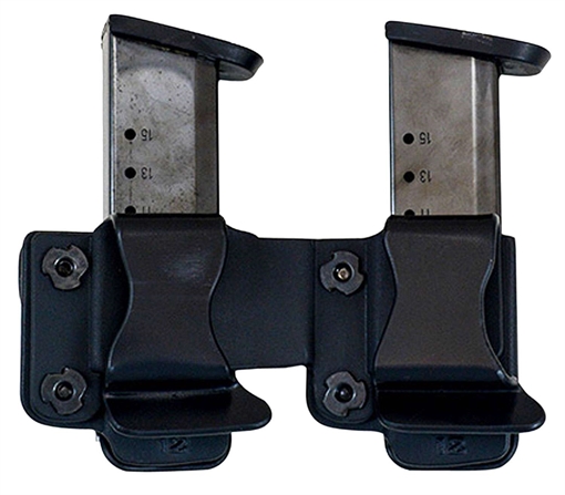 Picture of COMP-TAC TWIN BELT CLIP MAG OWB KYDEX #4 GLOCK 9/40 DS 45GAP LSC BLACK C62304000LBKN