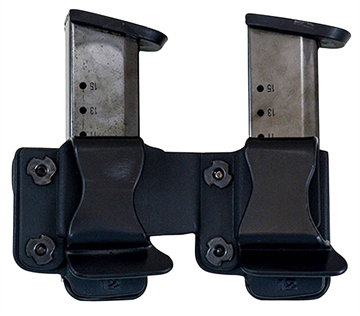 Picture of COMP-TAC TWIN BELT CLIP MAG OWB KYDEX #4 GLOCK 9/40 DS 45GAP LSC BLACK C62304000LBKN