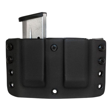 Picture of COMP-TAC TWIN WARRIOR MAG POUCH OWB KYDEX #19 M&P SHIELD 9/40 BLACK C70919000NBKN