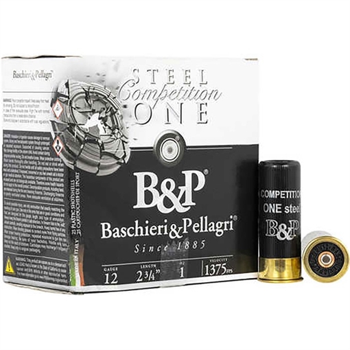 Picture of Baschieri & Pellagri Cartridge 12 GAUGE 2-3/4'' 1OZ 1,375FPS #9 STEEL 250 CASE 12B1GCP9
