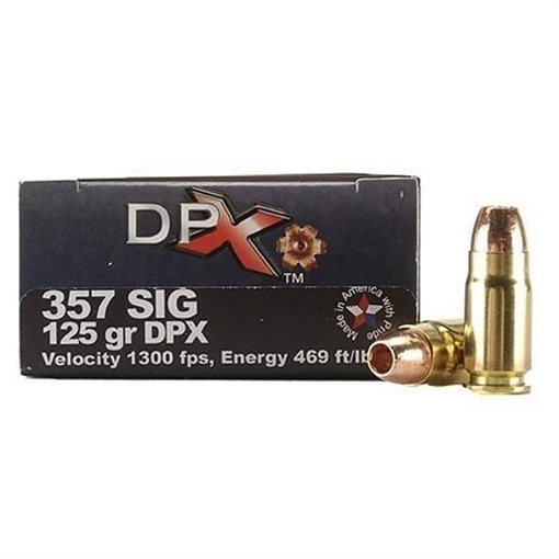 Picture of COR-BON Handgun Ammunition .357 SIG 125 gr DPX 1350 fps 20/box DPX357SIG125/20