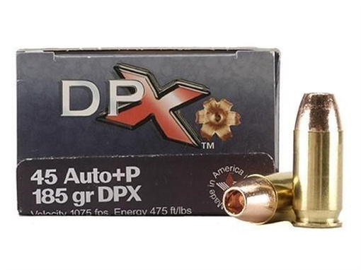 Picture of COR-BON Handgun Ammunition .45 ACP 185 gr DPX 1075 fps 20/box DPX45185/20